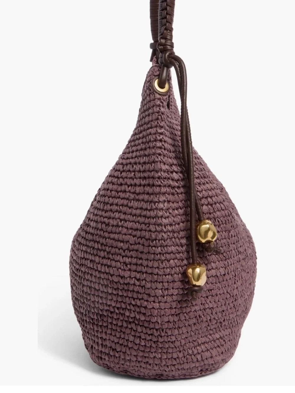 Madewell Camren  Raisin Straw Bag